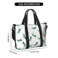 thumbnail image 2 of Travel Duffle Bag Cute Lizard Gecko Green_A Travel Tote Bags Carry on Luggage Waterproof Weekender Bags with Top Handle Adjustable Shoulde Strap for Travel Gym, 2 of 5