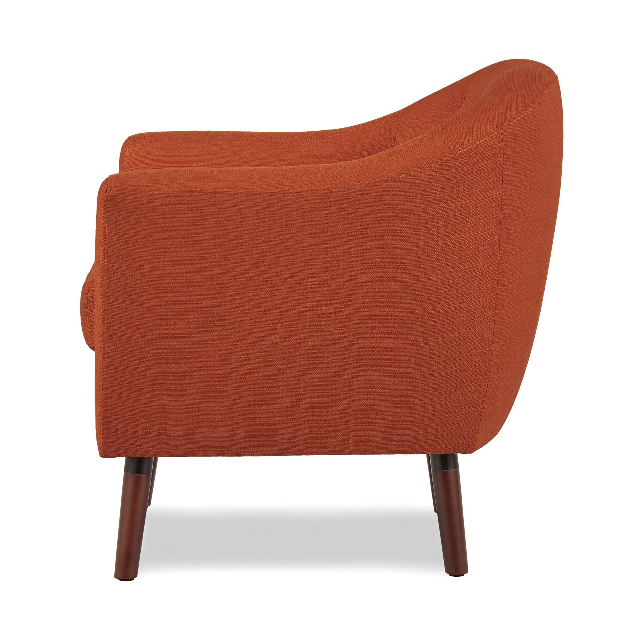 OakvillePark Vesper Fabric Upholstered Accent Chair, Orange