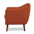 thumbnail image 4 of OakvillePark Vesper Fabric Upholstered Accent Chair, Orange, 4 of 7