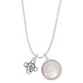 thumbnail image 1 of Delight Jewelry Silvertone Celtic Knot Cross To the World You are a Mother Locket Necklace, 1 of 4