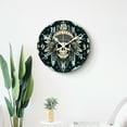 thumbnail image 4 of Wall Clock Silent Non-Ticking Battery Operated Modern Wall Clocks Decorative for Bathroom Kitchen-Ethnic Black and White Picture(16inch), 4 of 4