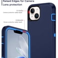 thumbnail image 3 of iPhone 12 / iPhone 12 Pro Case Shockproof Dust/Drop Proof 3 in 1 Full Body Rugged Heavy Duty Durable Cover Navy, 3 of 9