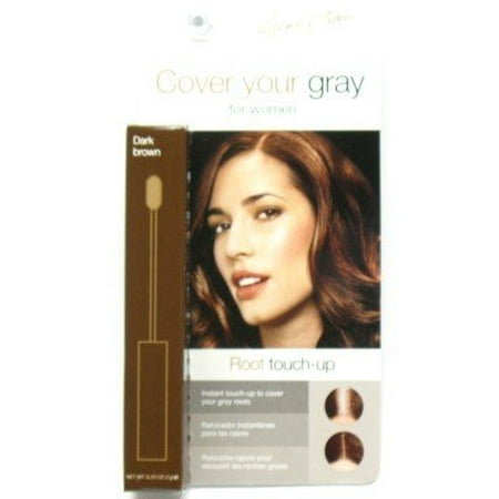 Cover Your Gray Root Touch-Up Dark Brown (3-Pack) with Free Nail