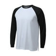 thumbnail image 2 of JTieacloth Mens Tops Tee Shirts Men's Fashion Color Blocked Long Sleeved Sports T Shirt Men's Breathable Sports Top, 2 of 4