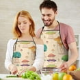 thumbnail image 5 of Red Mushroom Cartoon Light Pattern Apron-Garden Aprons for Women with Pockets-Cotton Linen Waterproof Kitchen Cooking Gardening Aprons Adjustable for Kitchen,Cooking,BBQ and Salon 33x27 Inch, 5 of 7