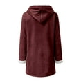 thumbnail image 4 of SHTXOZHI Women's Fleece Lined Coats Winter Warm Hooded Jackets Thick Outerwear with Pockets, 4 of 7