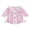 Pink, variant on Gzhioc Baby Girl Bubble Romper Plaid Print Bow Embroidery Doll Collar Long Sleeve Bodysuit
