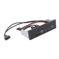 thumbnail image 1 of Adapter USB Front Panel Hub 6 Ports 19 Pin GEN2 X 2 Support USB A TYPE C Memory Card Microphone Input 5Gbps Optical Drive Extension Panel for PC Computer, 1 of 7