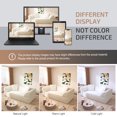 thumbnail image 2 of New 3-in-1 Convertible Sofa Bed, 79.5" Modern Deep Seat Couch with 2 Pillows, 3-Seater Sofa, Sparkling Chenille Fabric Sofa,Chaise Lounge for Living Room, Studio,Office,Beige, 2 of 6