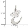 thumbnail image 3 of 925 Sterling Silver Dainty Letter E Initial Name Monogram Necklace Charm Pendant, 3 of 8