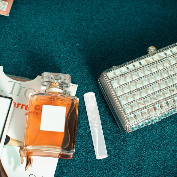 HAMPPLIES 60Pcs Travel Pocket-Size Bottle Refillable Perfume Containers 3ml