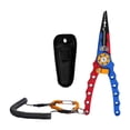 thumbnail image 2 of Almencla Fishing Pliers Fishing Tools Long Nose Hook Remover Tool Fish Control Pliers Blue Red, 2 of 8