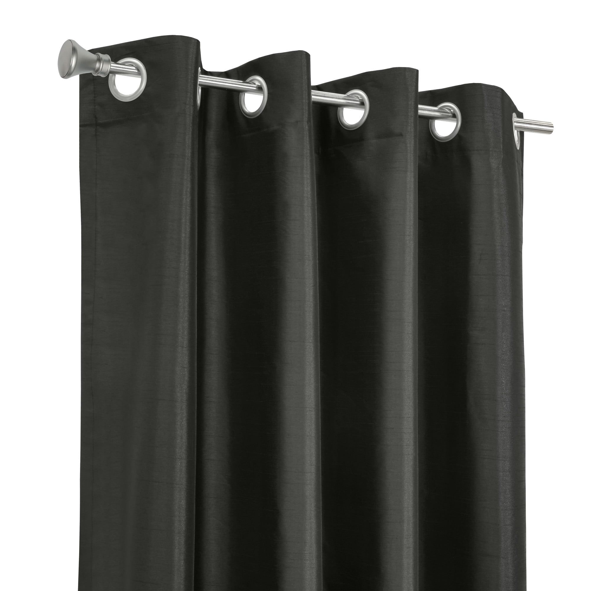 Loft Living Galiano Blackout Grommet Indoor Curtain 52 x 84 in Black