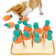 thumbnail image 1 of Alfombra 3 en 1 para perros, juguetes de enriquecimiento para perros con 8 zanahorias masticables de felpa, juguete de rompecabezas para aliviar el estrés (grande), 1 of 5