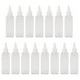 thumbnail image 1 of 15 botellas cuadradas de 100 ml para tinte de cabello, de plástico transparente, con boquilla puntiaguda (con boquilla transparente)., 1 of 7
