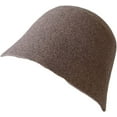 thumbnail image 6 of CoCopeaunts Wool Bucket Hats Autumn Winter Solid Color Simple Basin Caps Outdoor Warm Windproof Leisure Women Fisherman Hat, 6 of 8