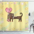 thumbnail image 1 of Ambesonne Dachshund Shower Curtain, Colorful Dog Design, 69"Wx75"L, Multicolor, 1 of 3