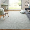 thumbnail image 2 of SAFAVIEH Ikat Deonte Solid Wool Area Rug, Teal/Grey, 8' x 10', 2 of 8