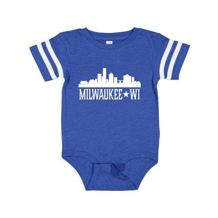 

Inktastic Milwaukee Wisconsin Skyline WI Cities Gift Baby Boy or Baby Girl Bodysuit