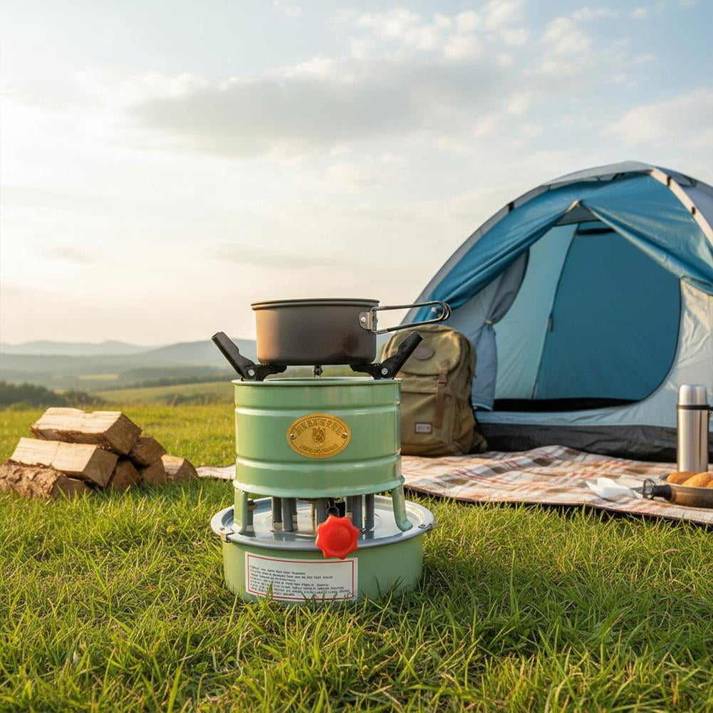 Versatile Portable Kerosene Stove  Compatible with Diesel & Alcohol for Camping, Picnics, and Home Heating  Efficient Cooker for Cooking & Boiling