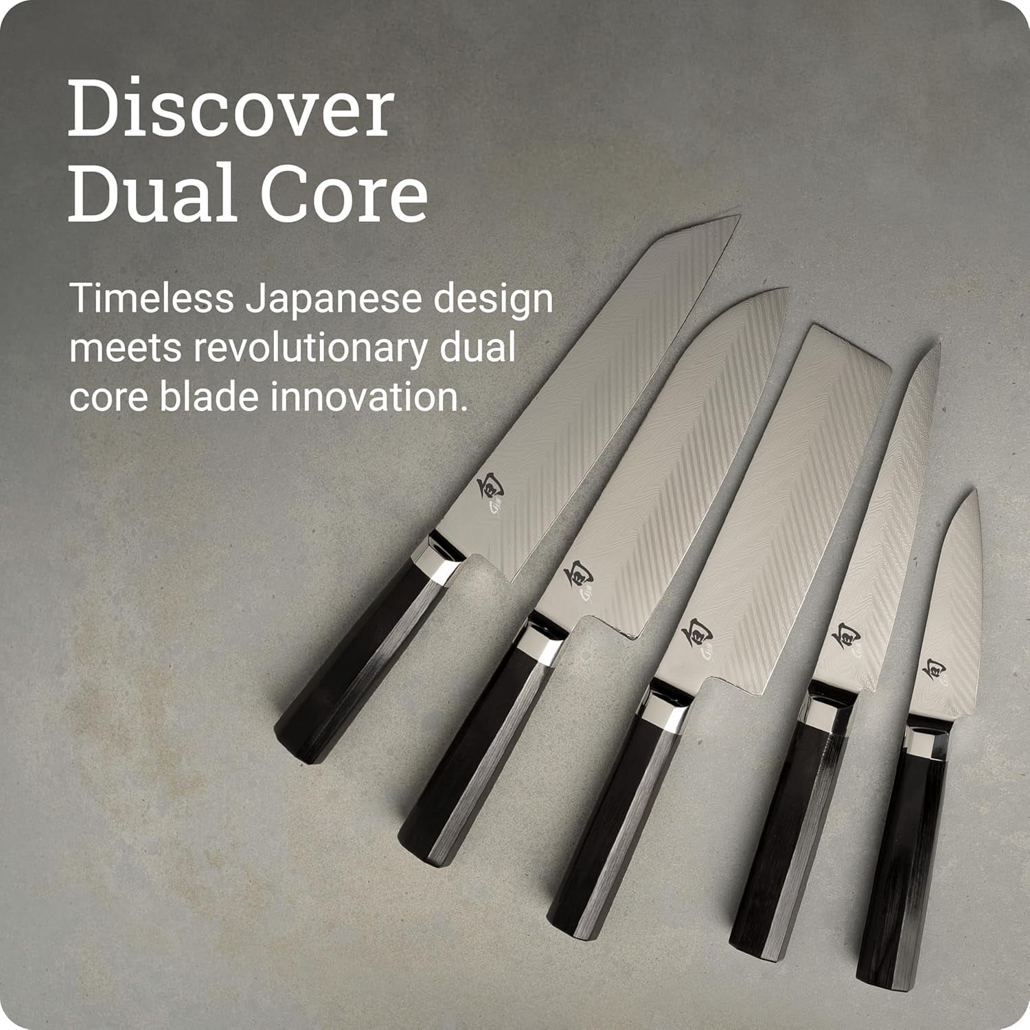 Shun Dual Core 6" Utility/Butchery Knife, Handcrafted Japanese Kitchen Knife, VG10 and VG2 Damascus Steel Blade, Pakkawood Handle, Precision and Sharpness for Professional and Home Chefs