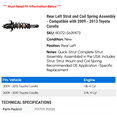 thumbnail image 2 of Rear Left Strut and Coil Spring Assembly - Compatible with 2009 - 2013 Toyota Corolla 2010 2011 2012, 2 of 2