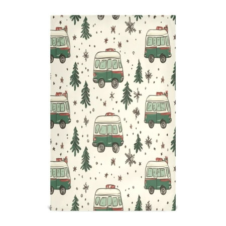 

Kitchen Towel 28x18 Inches x1，Plate Towel Decorative Towel Napkin Tea Towel Tea Towels For Kitchen Dish Cloths & Dish Towels Christmas Truck Seamless