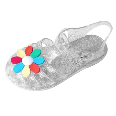 

Penkiiy Toddler Shoes Baby Girls Cute Fruit Jelly Colors Hollow Out Non-slip Soft Sole Beach Roman Sandals Toddler Sandals Wonder 6-7 Years White On Clearance