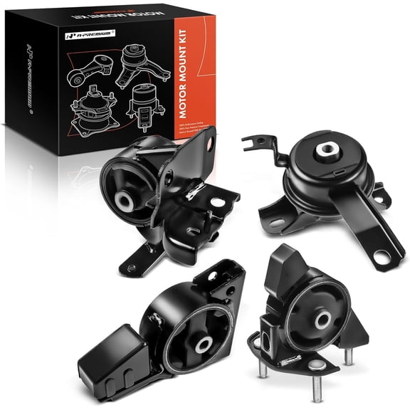 A-Premium 4PCS Engine Motor Mount and Transmission Mount Set Compatible with Chevrolet Prizm & Toyota Corolla 1998 1999 2000 2001 2002 L4 1.8L, DOHC, Automatic 3 Speed, Replace# 123600D020, 94856856