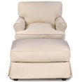 thumbnail image 3 of Sunset Trading Horizon Tissu Slipcover Set pour T-Coussin Chaise & Pouf en Beige, 3 of 8