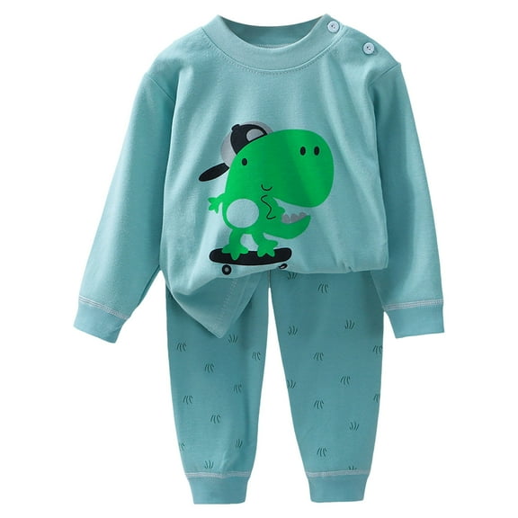 NIEWTR Toddler Kids Baby Boy Fall Outfits 1T 2T 3T Color Block Long Sleeve Tops Pants Winter Clothes Sets Fall Winter Outfits Children's Gift,Green,2-3 Years