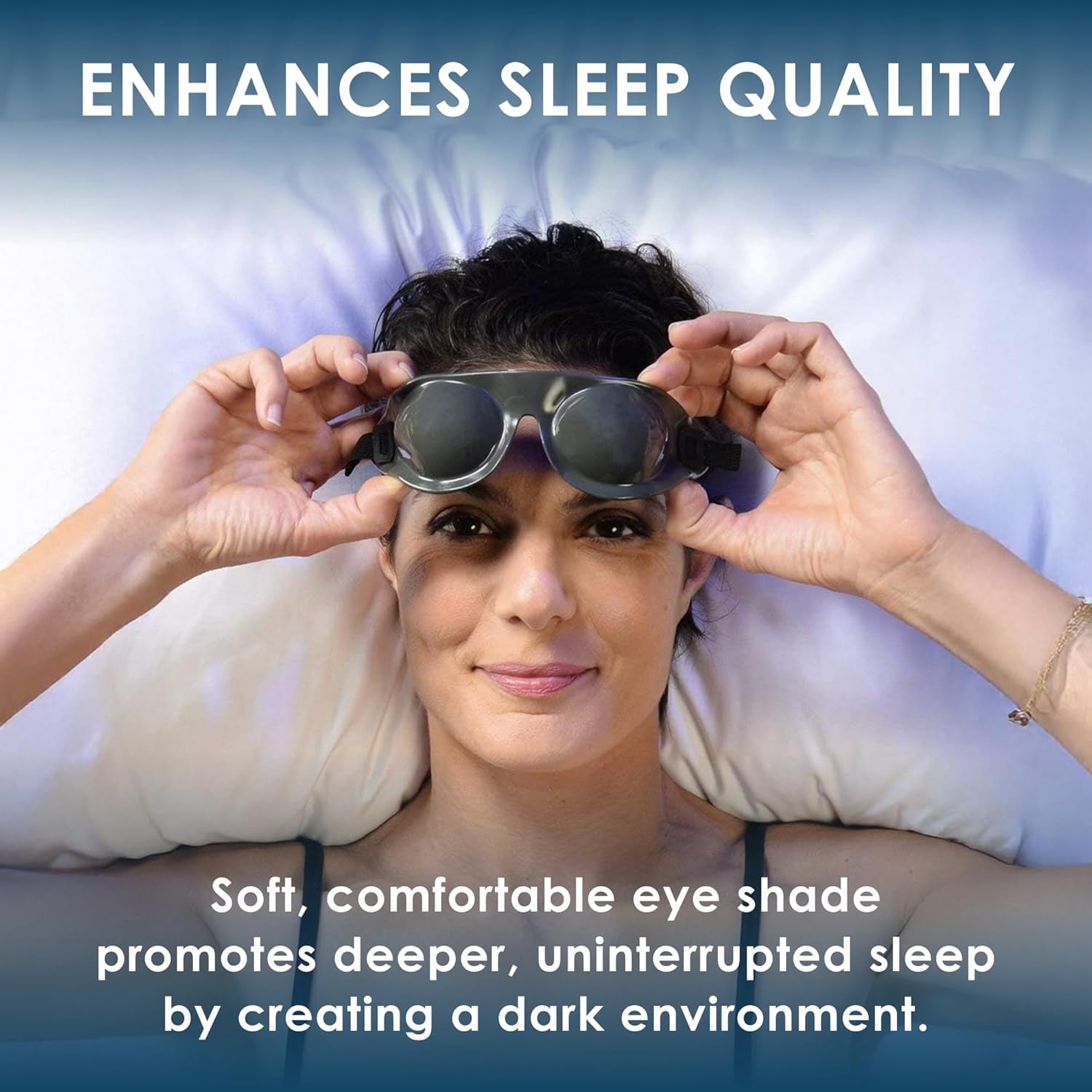 Eyeseals 4.0 Sleep Mask – Charcoal – Moisturizing Eye Masks for Sleep Keep Dry Air Out – Latex-Free Eye Mask Great for CPAP Users​