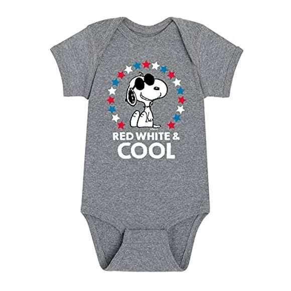 Peanuts - Red White and Cool - Infant One Piece - Size Newborn
