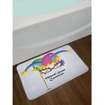 thumbnail image 2 of Mardi Gras Bath Mat, Mardi Gras Carnival Inscription with Traditional Party Icons Clown Costume Hat, Non-Slip Plush Mat Bathroom Kitchen Laundry Room Decor, 29.5 X 17.5 Inches, Multicolor, Ambesonne, 2 of 2