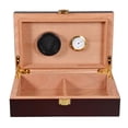thumbnail image 2 of Caja de humidificador de ros Humidor de ros de de español Holds10 , con higrómetro y humidificador para accesorios de CUTICAT soporte para humidor de puros, 2 of 8