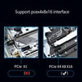 thumbnail image 4 of Professional Adapter Card M.2 to Adapters for Computer PCIE4.0 Copper Heatsink Cooling PCIE3.0 GEN3 Extension Cards with Full Height Baffle with Stud, 4 of 8
