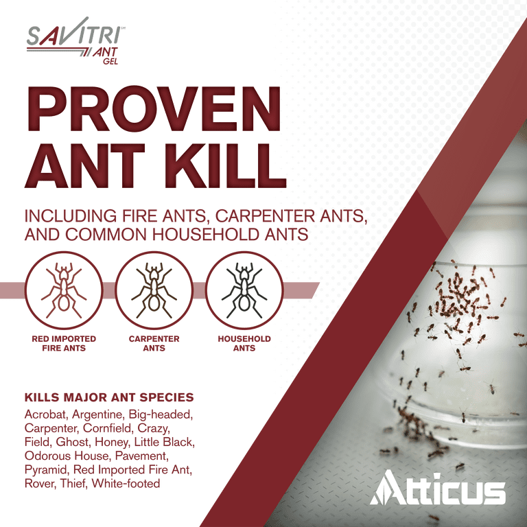 Atticus Savitri Ant Gel Bait, 4x30g Syringe, Indoxacarb Ant Killer