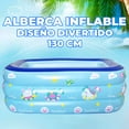 thumbnail image 3 of Piscina Inflable Exteriores Interiores y Patios Mide  130*90*50 cm, 3 of 8