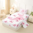 thumbnail image 2 of Erosebridal Ribbon Princess Bowknot Twin Sheet Sets,First Letter J Bedding For Girly 3-Piece, 2 of 6