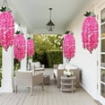thumbnail image 7 of Fwttom 2.8 FT Artificial Flowers Vines, Simulation Long Branch Wisteria Flower Interior Living Room Decoration Hanging Pendant Arch Ceiling Hanging Flowers Vines, Mother's Day Gifts, 7 of 7