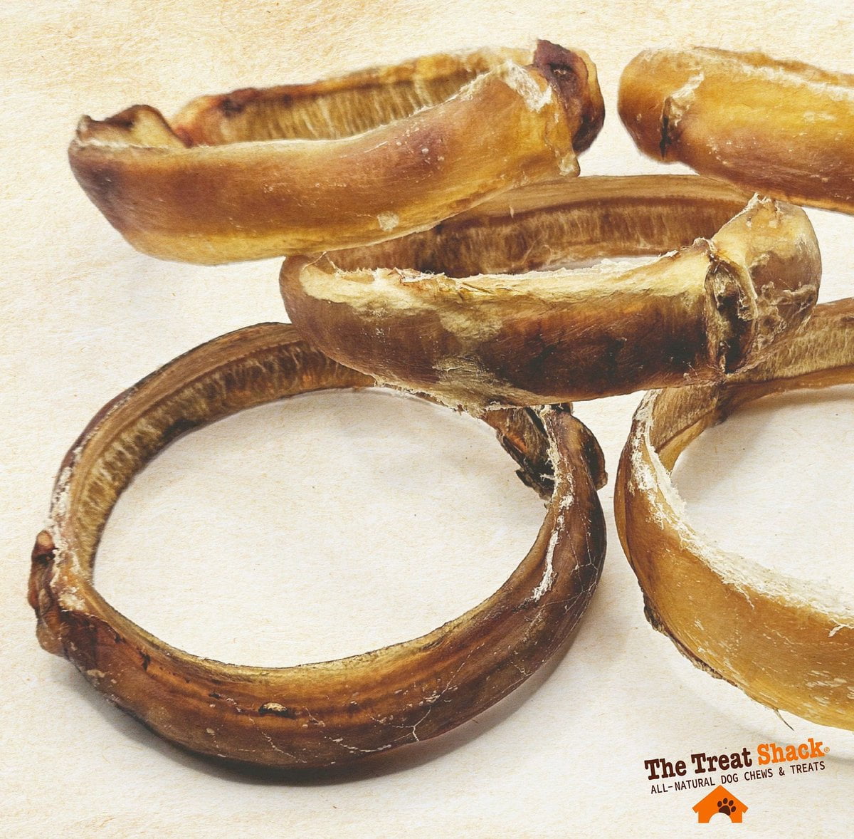 Large Beef Bully Rings Dog Treats, 5 count