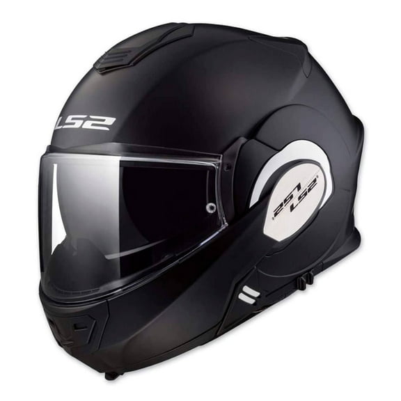Casco para Moto Abatible LS2 Valiant Negro Talla S