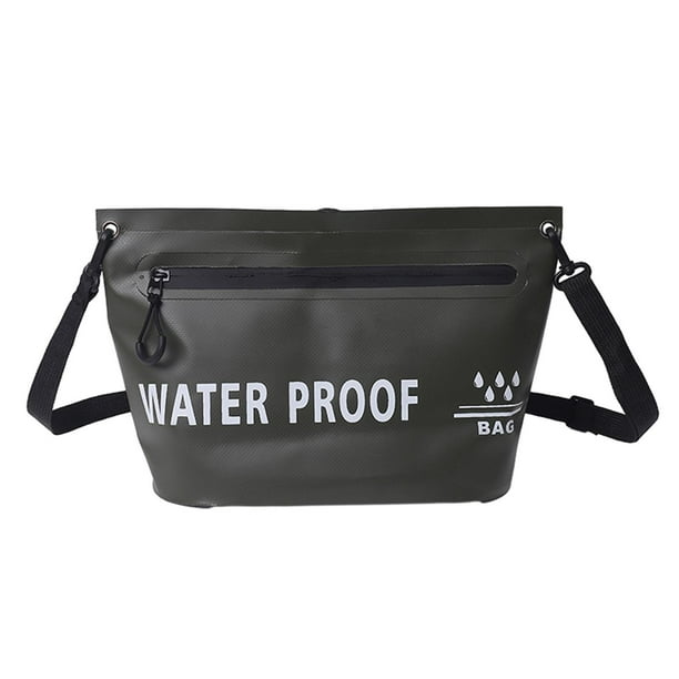 Bolso seco Zulema bolso cruzado impermeable mano Verde oscuro