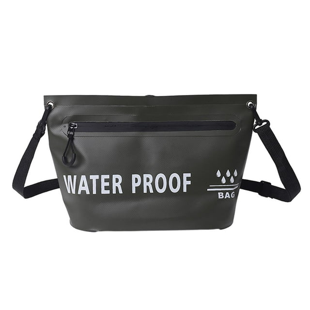 Bolso Seco Cola Cruzado Impermeable Organizador Cosmético Verde Oscuro