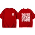 thumbnail image 1 of TSADFHJI Hauts Femmes Tendance 2024 T-Shirts pour Femmes Tee Graphique Vêtements Été Manches Courtes m Rouge Melon D\'eau, 1 of 5