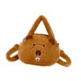 thumbnail image 4 of Bolso bandolera de capibara con dibujos animados, suave y de peluche, ideal para picnics, fiestas y vacaciones., 4 of 9