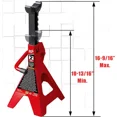 thumbnail image 5 of Vérins en Acier Allié Rouges de 2 Tonnes avec Caractéristiques de Sécurité - Supporte 4 000 Lb, 5 of 5