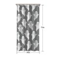 thumbnail image 5 of Gray Halloween White Ghosts Shower Curtain 36"x72" ,Bathroom Decorative Shower Curtains Set with 12 Hooks,Modern Waterproof Washable Shower Curtain, 5 of 6