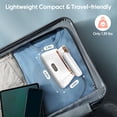 thumbnail image 6 of Travel Steamer Iron for Clothes Mini - Portable Ironing Machine Travel Small Size Portable Steamer Travel College Dorm Home Essentials Steamer for Clothes(White), 6 of 8