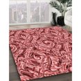 thumbnail image 3 of Ahgly Company Machine Washable Indoor Square Transitional Light Coral Pink Area Rugs, 6' Square, 3 of 7